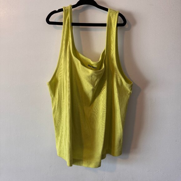 Lime Green Old Navy Cropped Tank Top - Picture 1 of 1